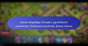 Read more about the article Izazovi događaja: Ponude s ograničenim vremenom, Ekskluzivni predmeti, Bonus resursi