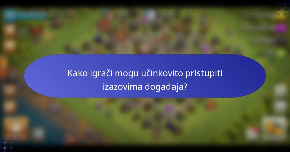 Kako igrači mogu učinkovito pristupiti izazovima događaja?