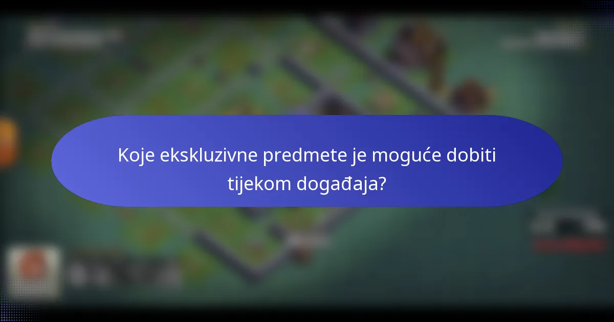 Koje ekskluzivne predmete je moguće dobiti tijekom događaja?