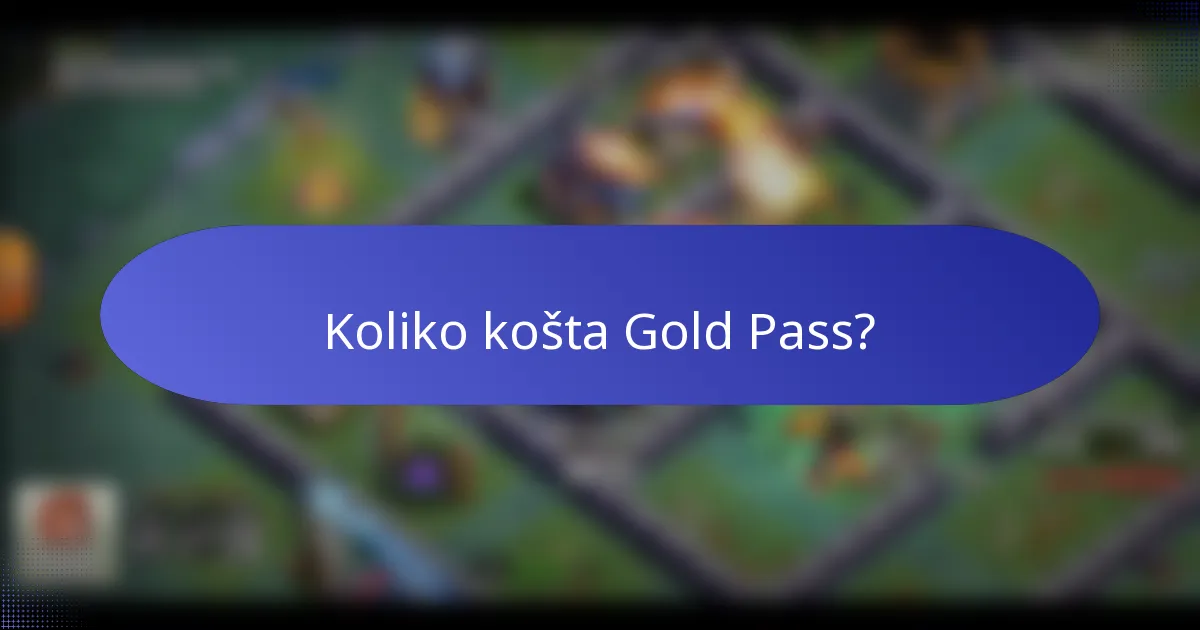 Koliko košta Gold Pass?